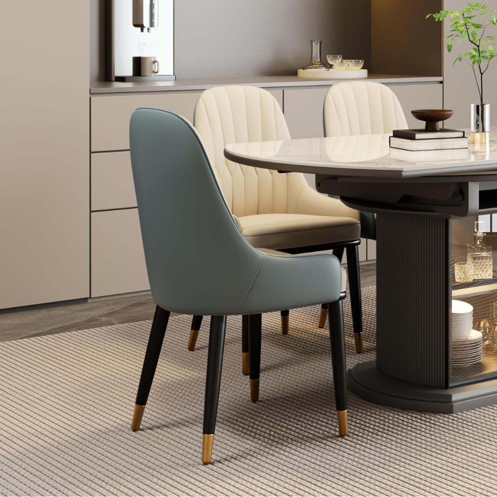 Calira Modern Upholstered Dining Chair — Set of 2