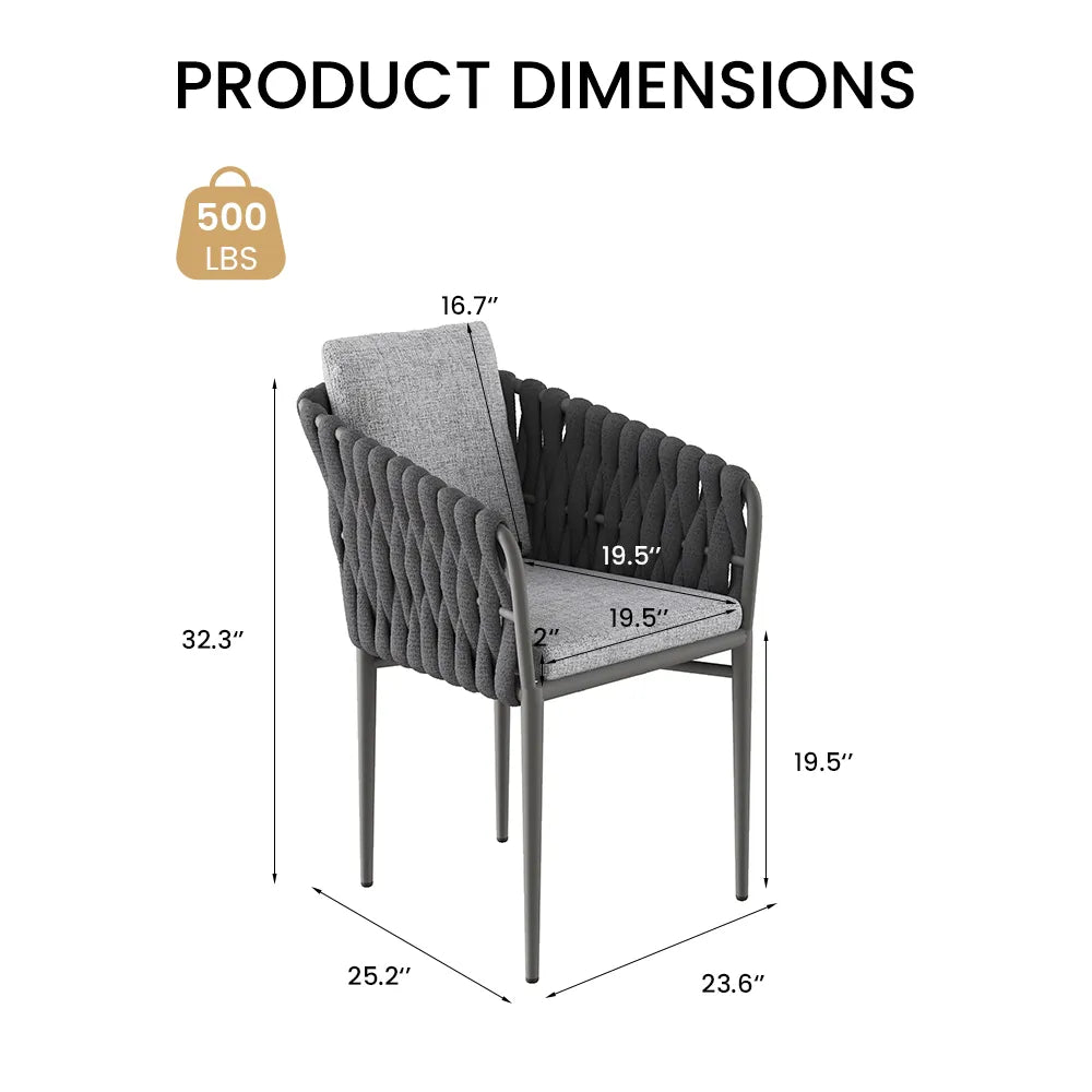 Black & Grey / 23.62 x 25.2 x 32.28 inch / 2 Pieces