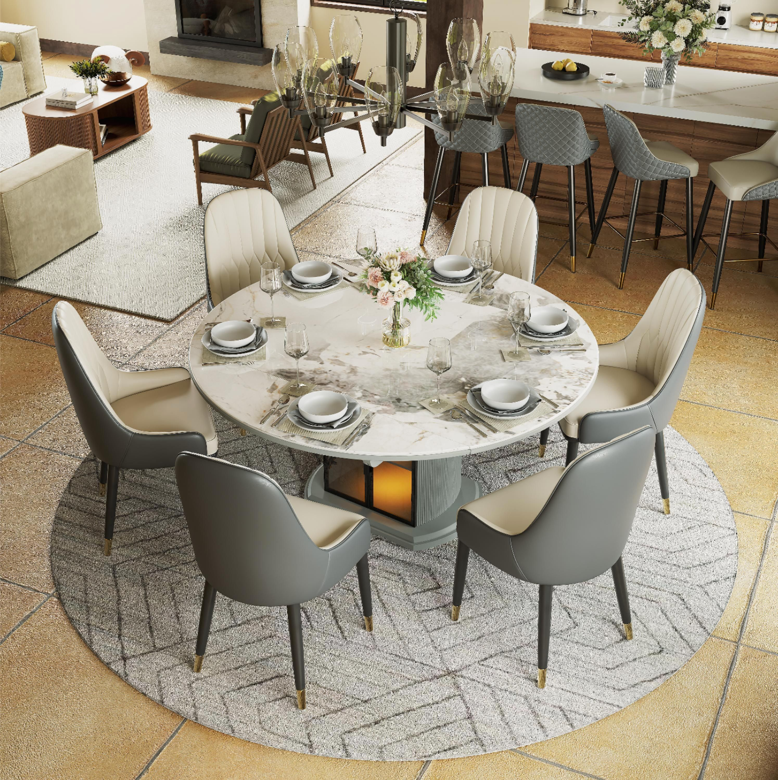 Calira Modern Upholstered Dining Chair — Set of 2