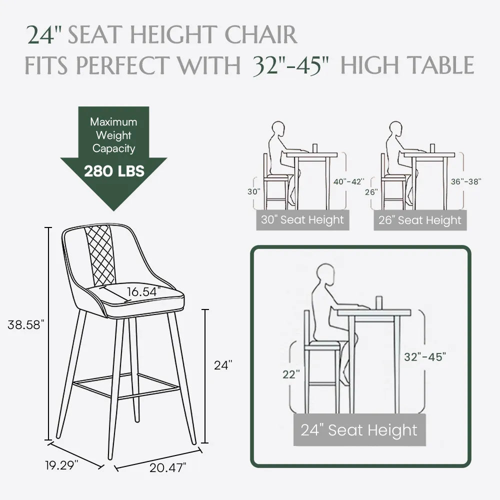 Gray & Light Gray PU Leather / 24