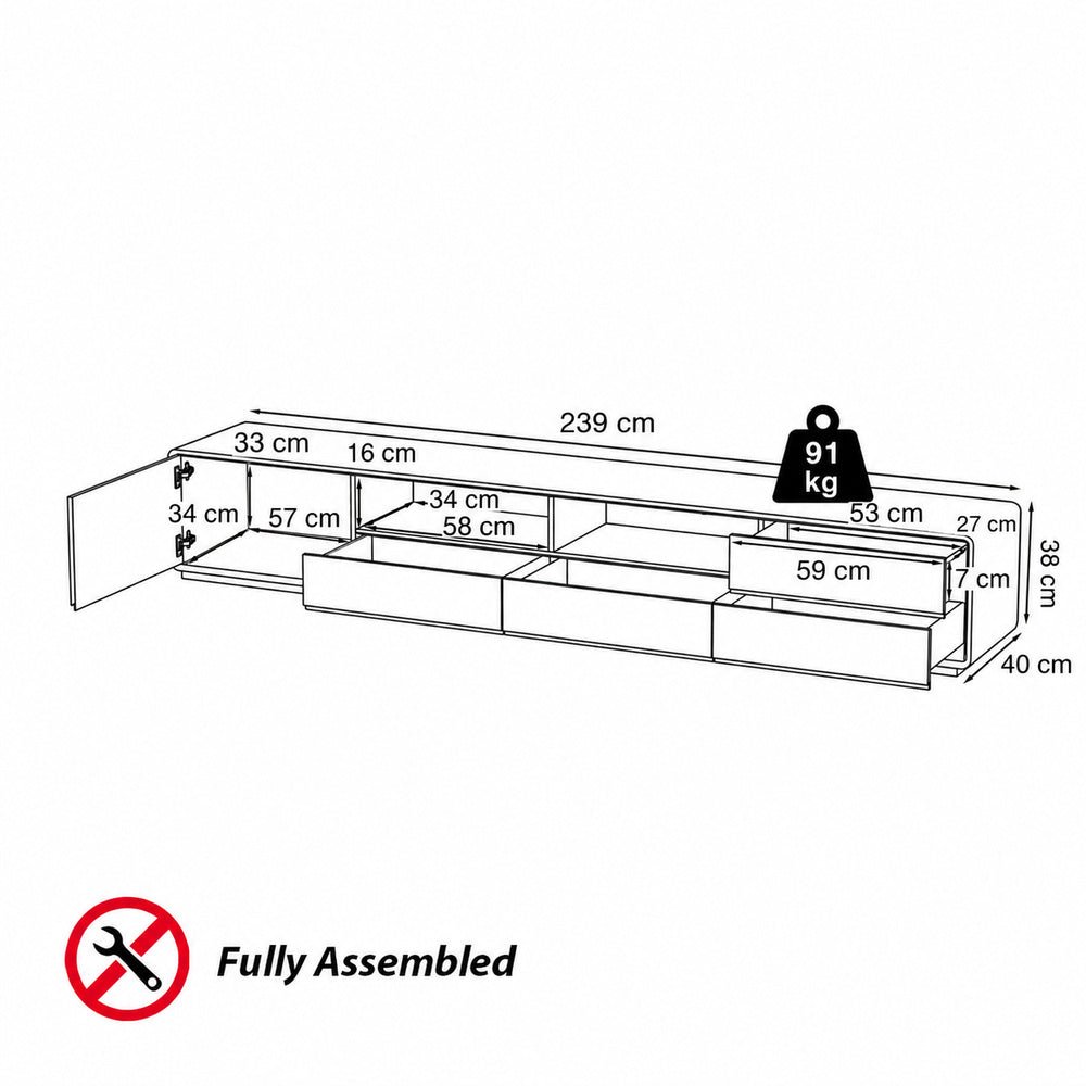 Aldren Lowline TV Stand - Exclusivia