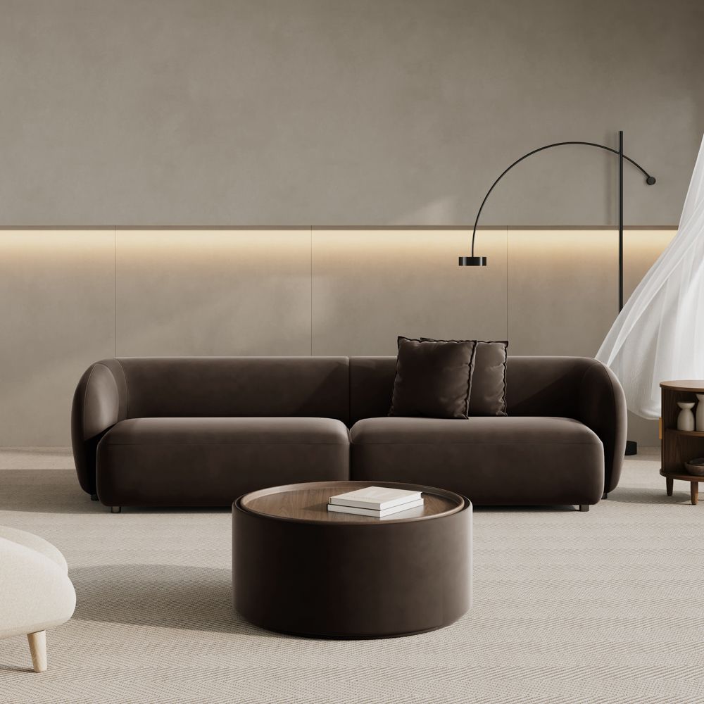 Serenlo Curved Modular Deep Seat Sofa