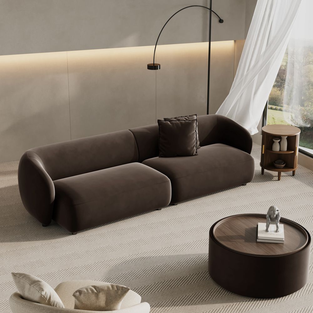 Serenlo Curved Modular Deep Seat Sofa