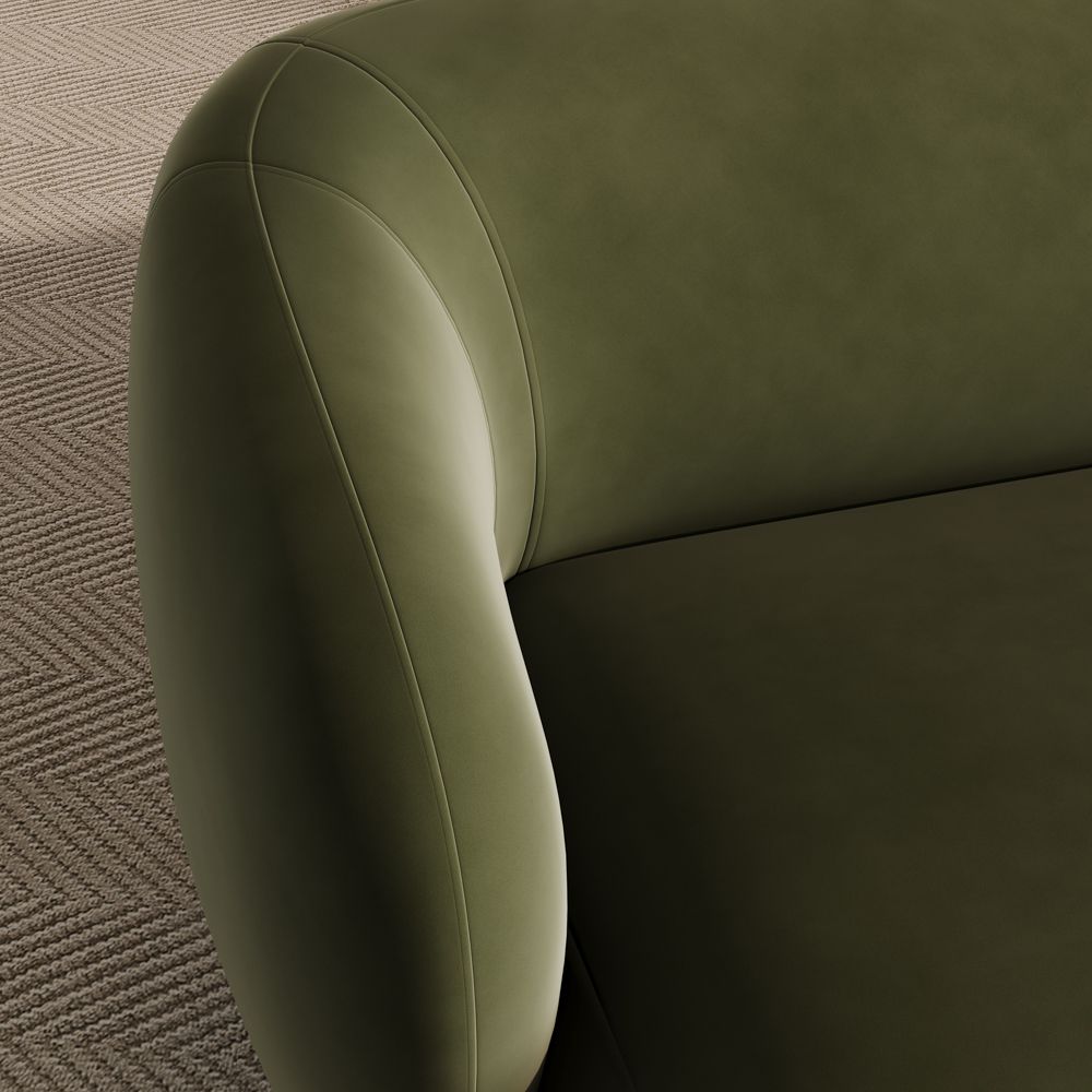 Serenlo Curved Modular Deep Seat Sofa