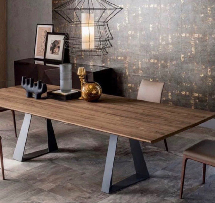 ATLAN Modern Solid Wood Dining & Office Table