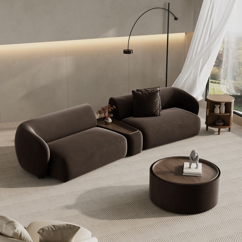 Serenlo Curved Modular Deep Seat Sofa