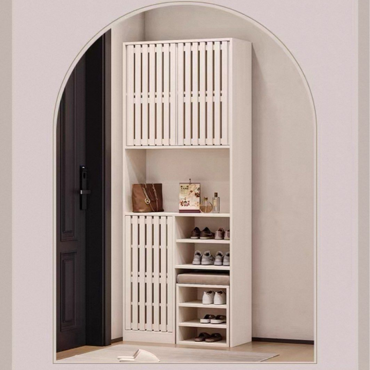 SOLEN Modern Solid Wood Storage Shoe Cabinet