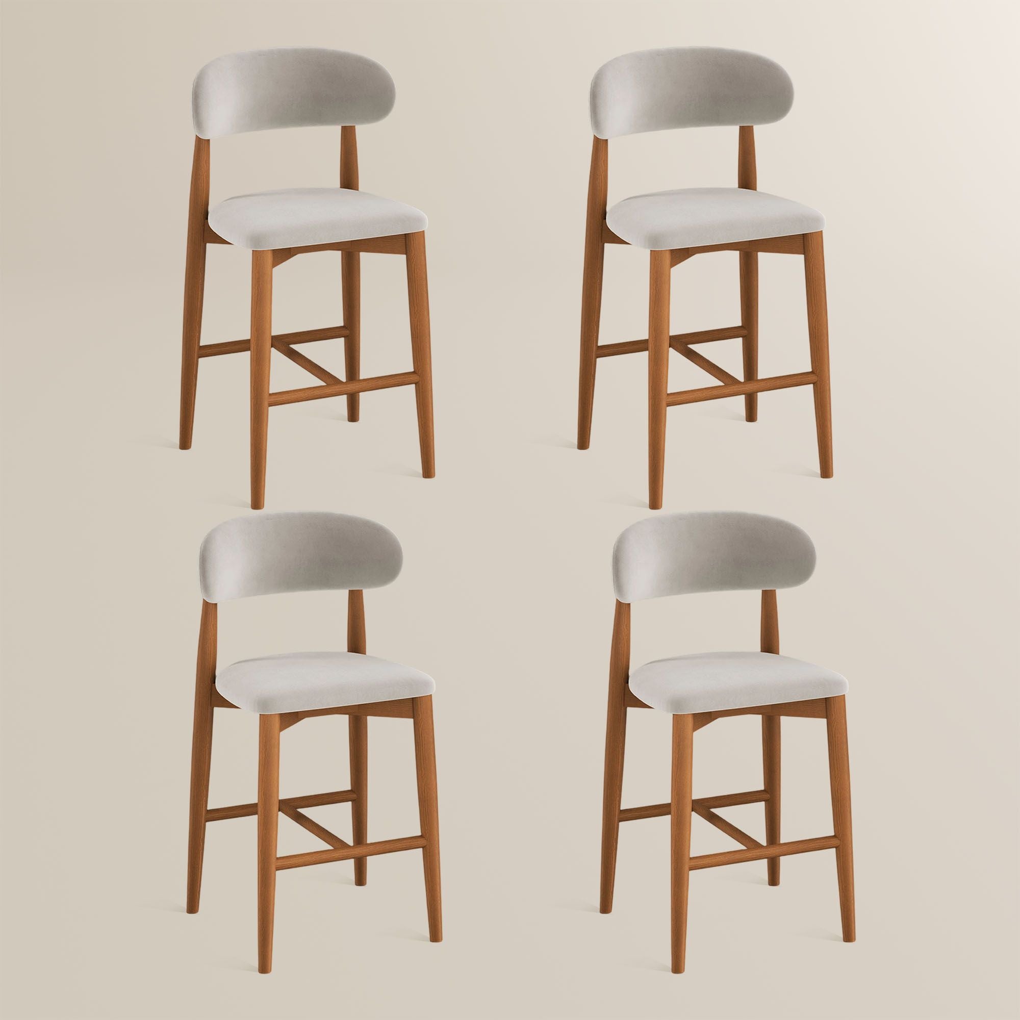 Lawson 61 cm Mid-Century Counter Stools — Set of 2