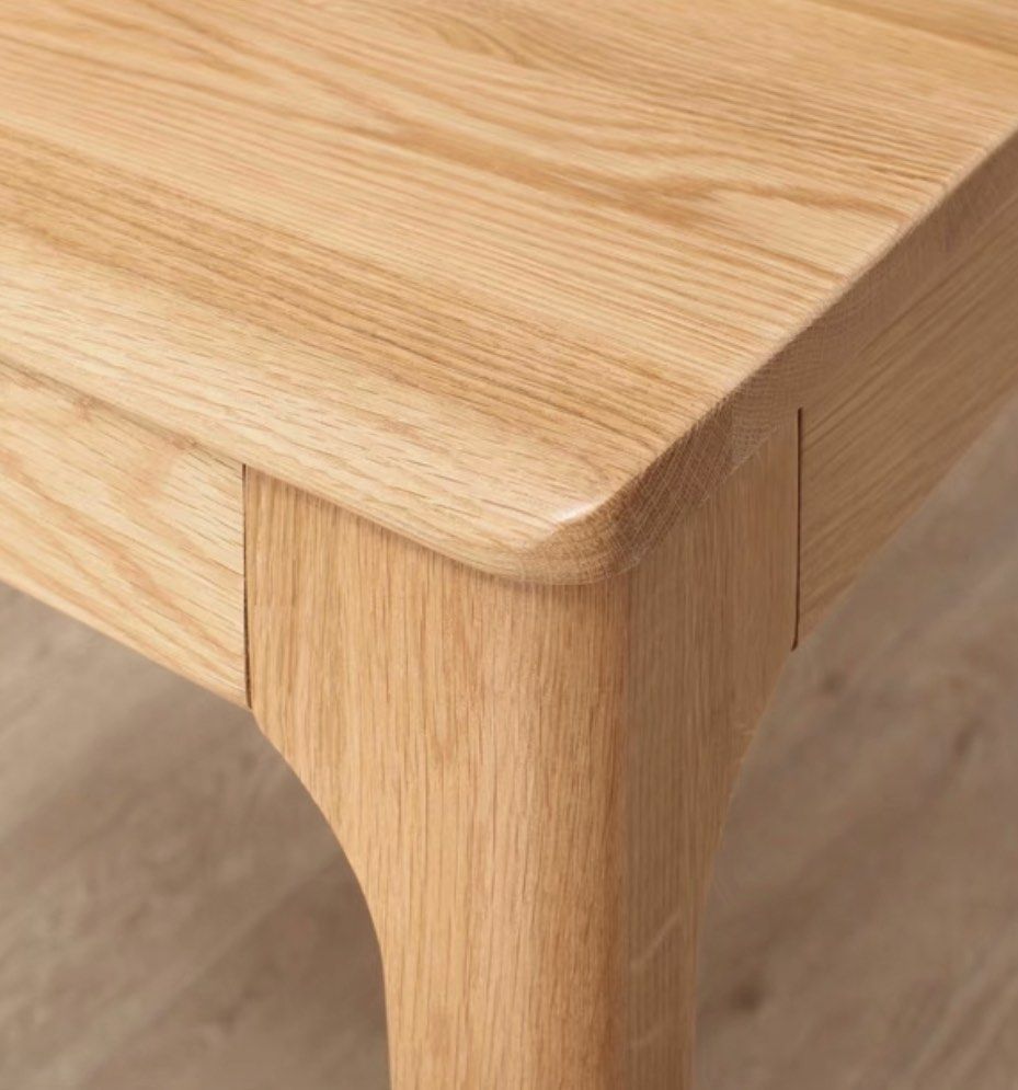 ROWAN Japandi Oak Wood Dining Table & Chairs