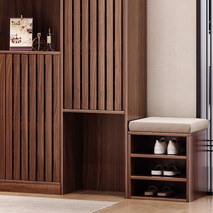 SOLEN Modern Solid Wood Storage Shoe Cabinet