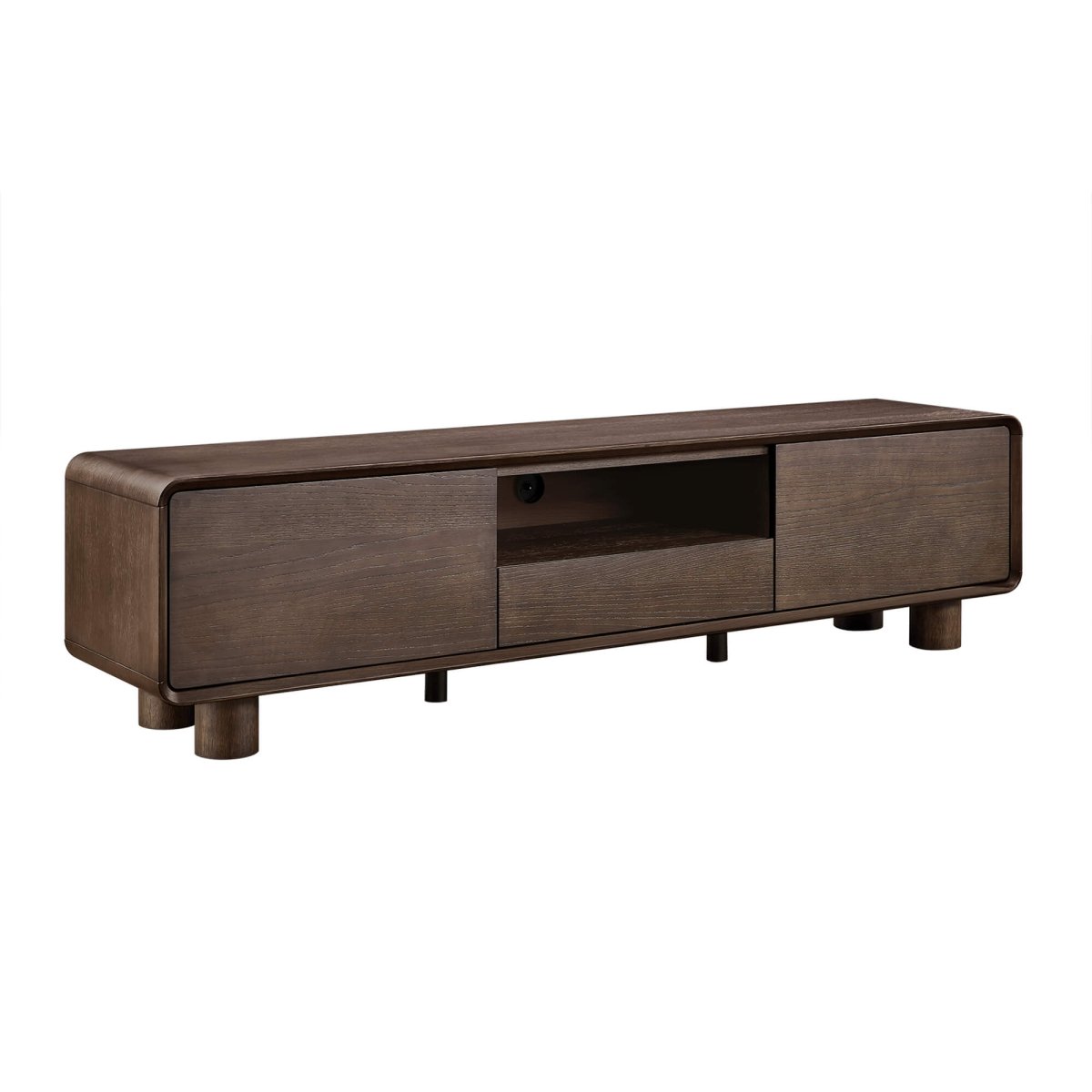 ELWYN Vintage Dark Oak TV Stand - Exclusivia
