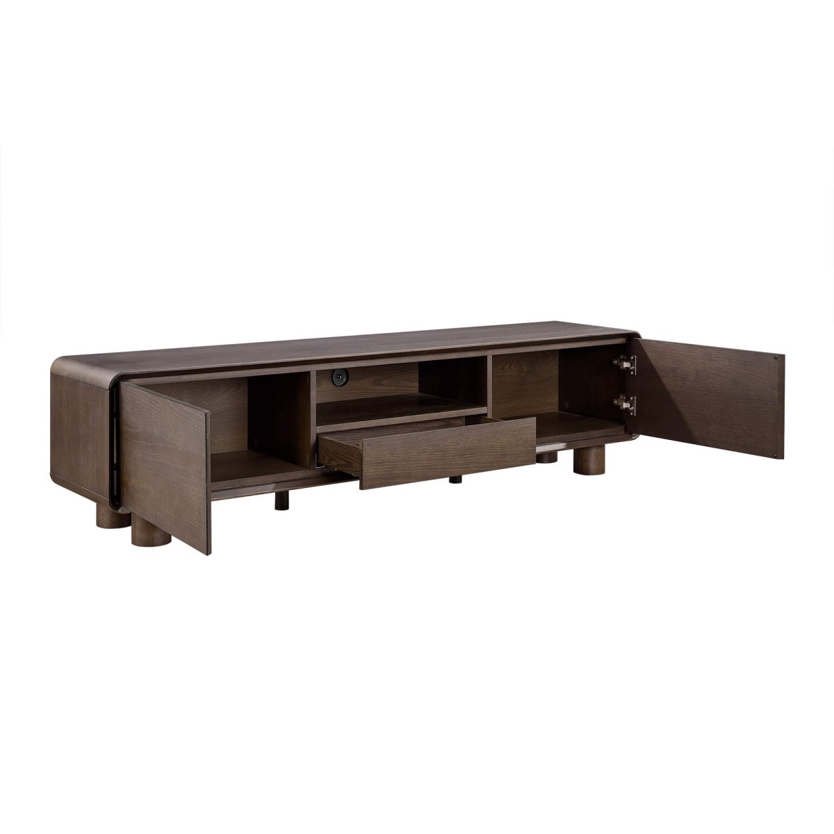 ELWYN Vintage Dark Oak TV Stand - Exclusivia