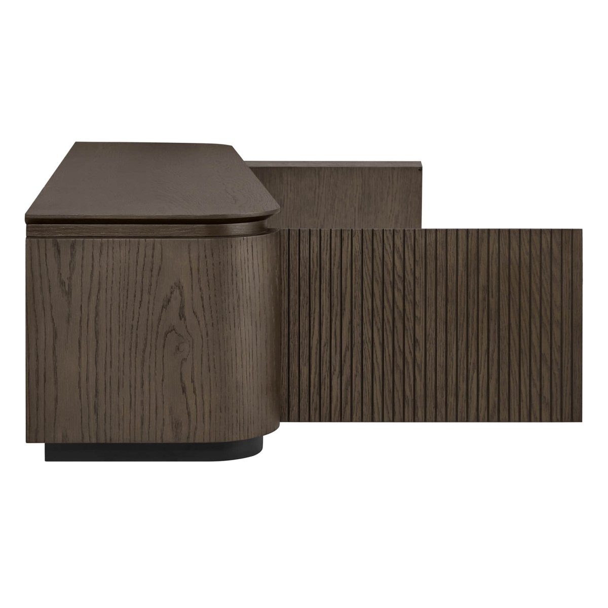 MORVEN Modern Wood TV Stand with Drawer - Exclusivia