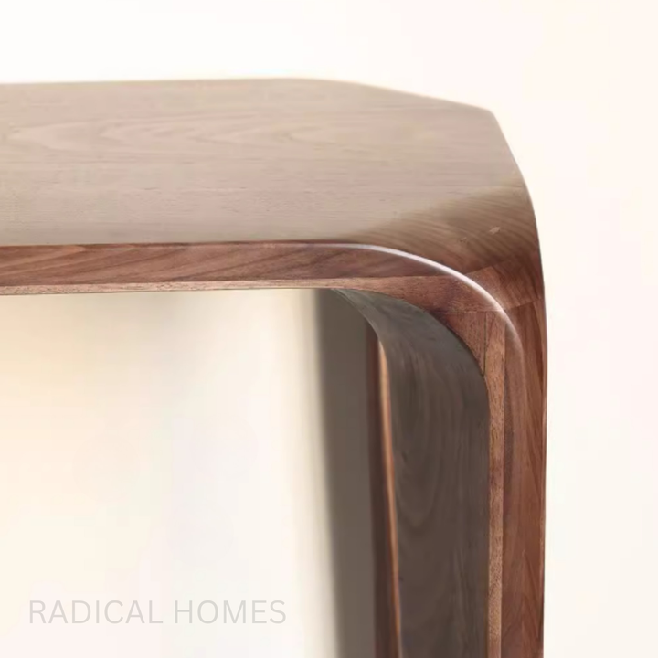 SELVA Modern Walnut Wood Console Table