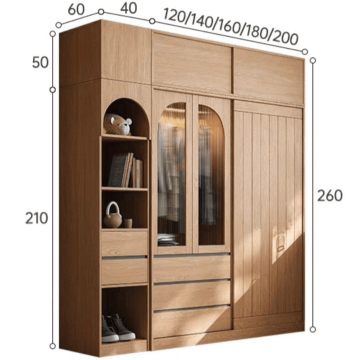 Neta Japandi Cabinet Wardrobe - Exclusivia