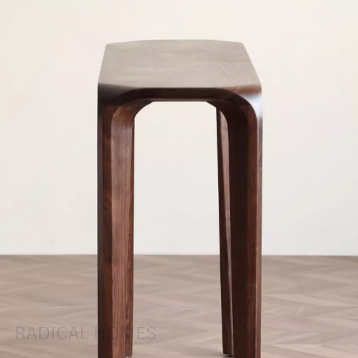 SELVA Modern Walnut Wood Console Table