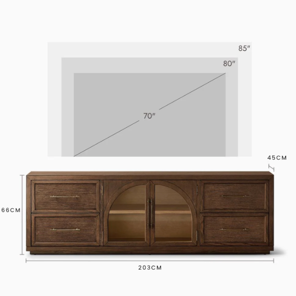 Halden TV Console, 200cm