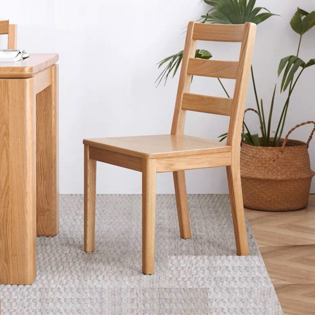 ROWAN Japandi Oak Wood Dining Table & Chairs