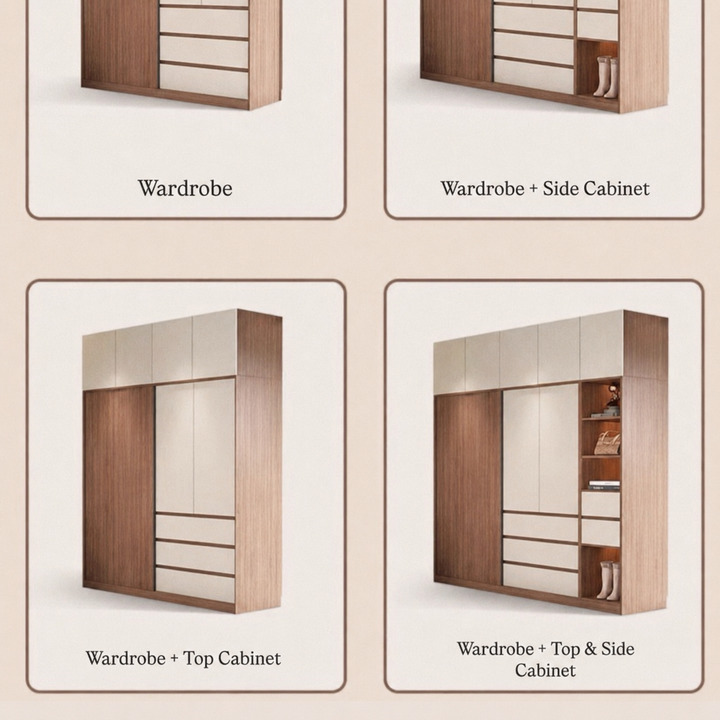 Akari Modern Solid Wood Wardrobe
