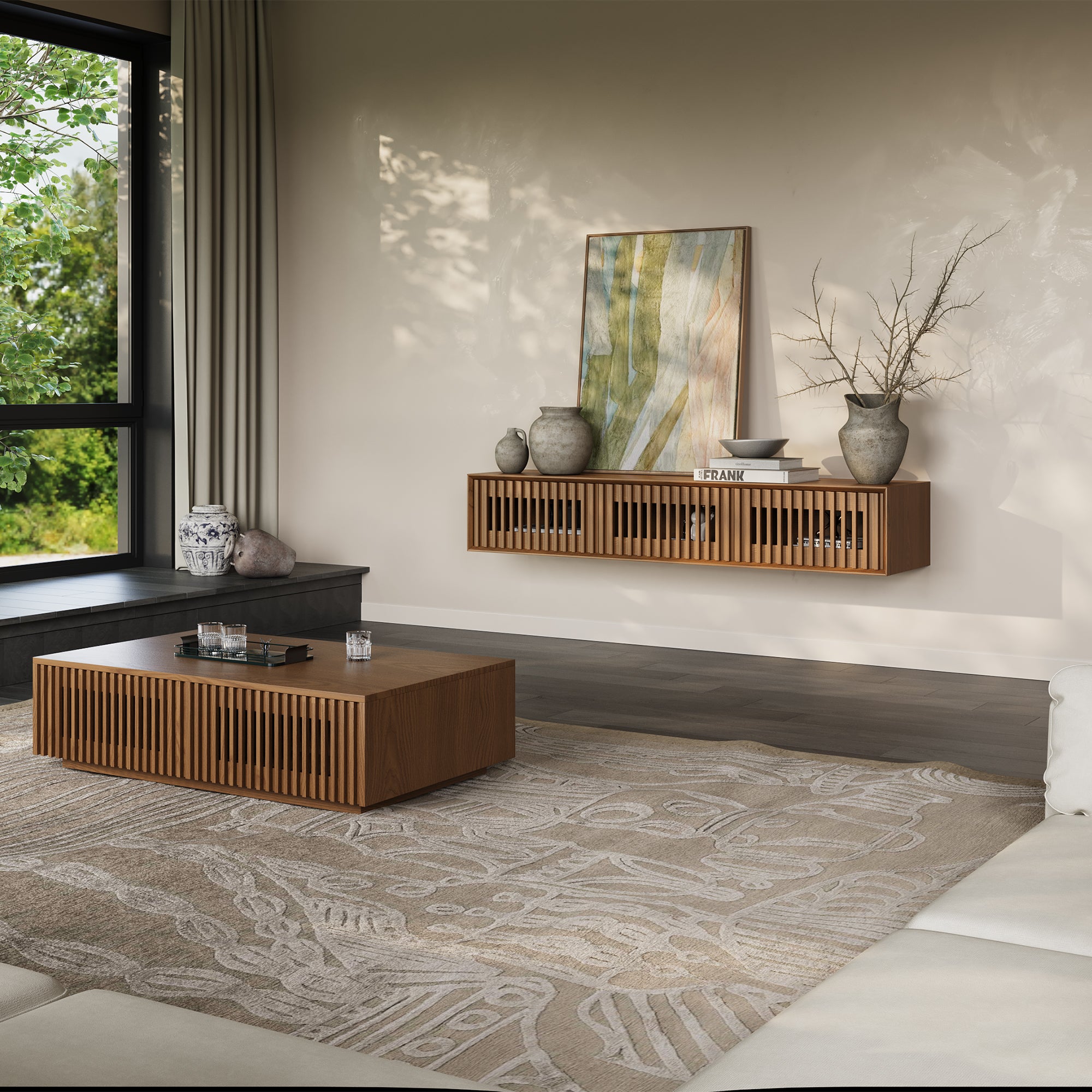 Aeolus Mid-Century Media Console