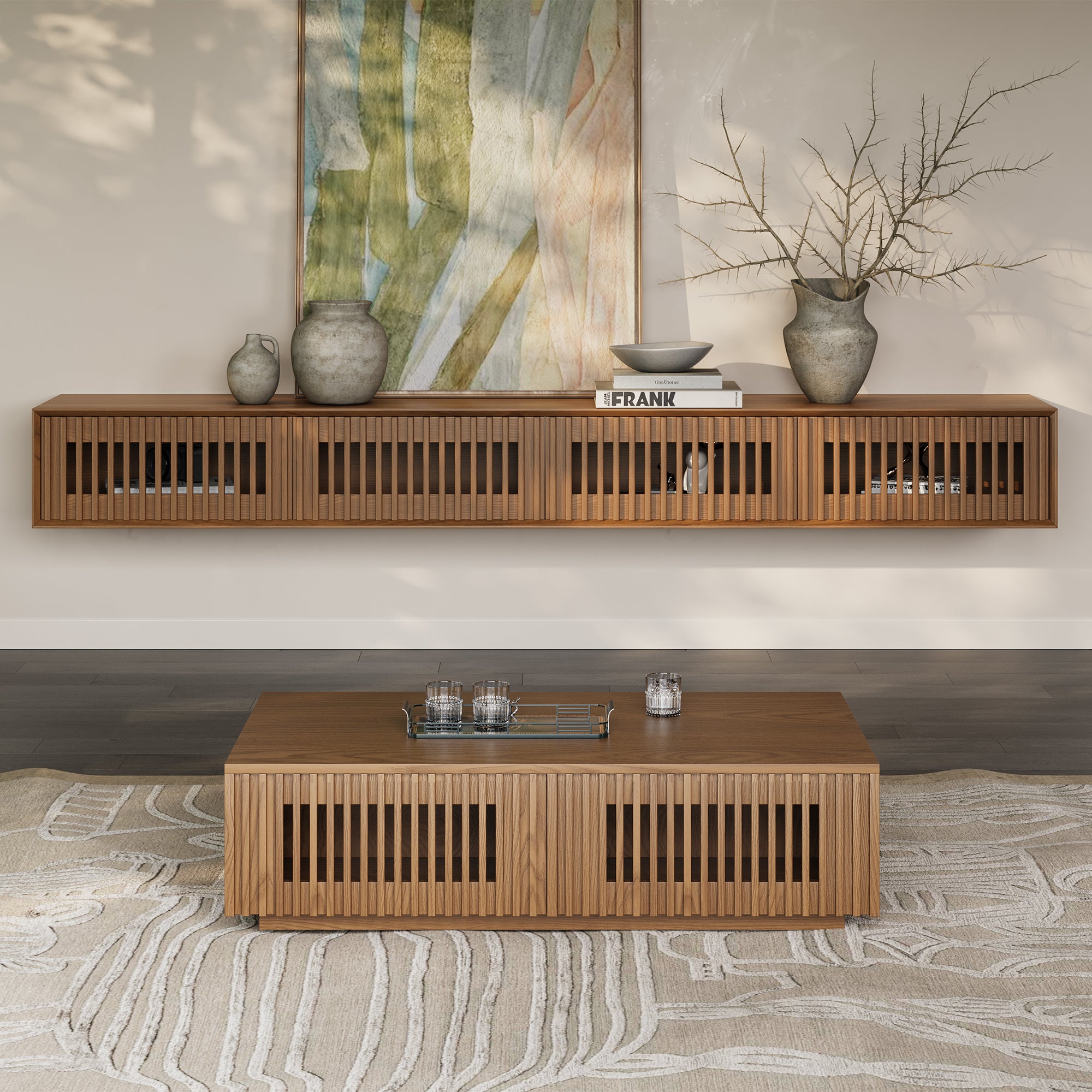 Aeolus Mid-Century Media Console