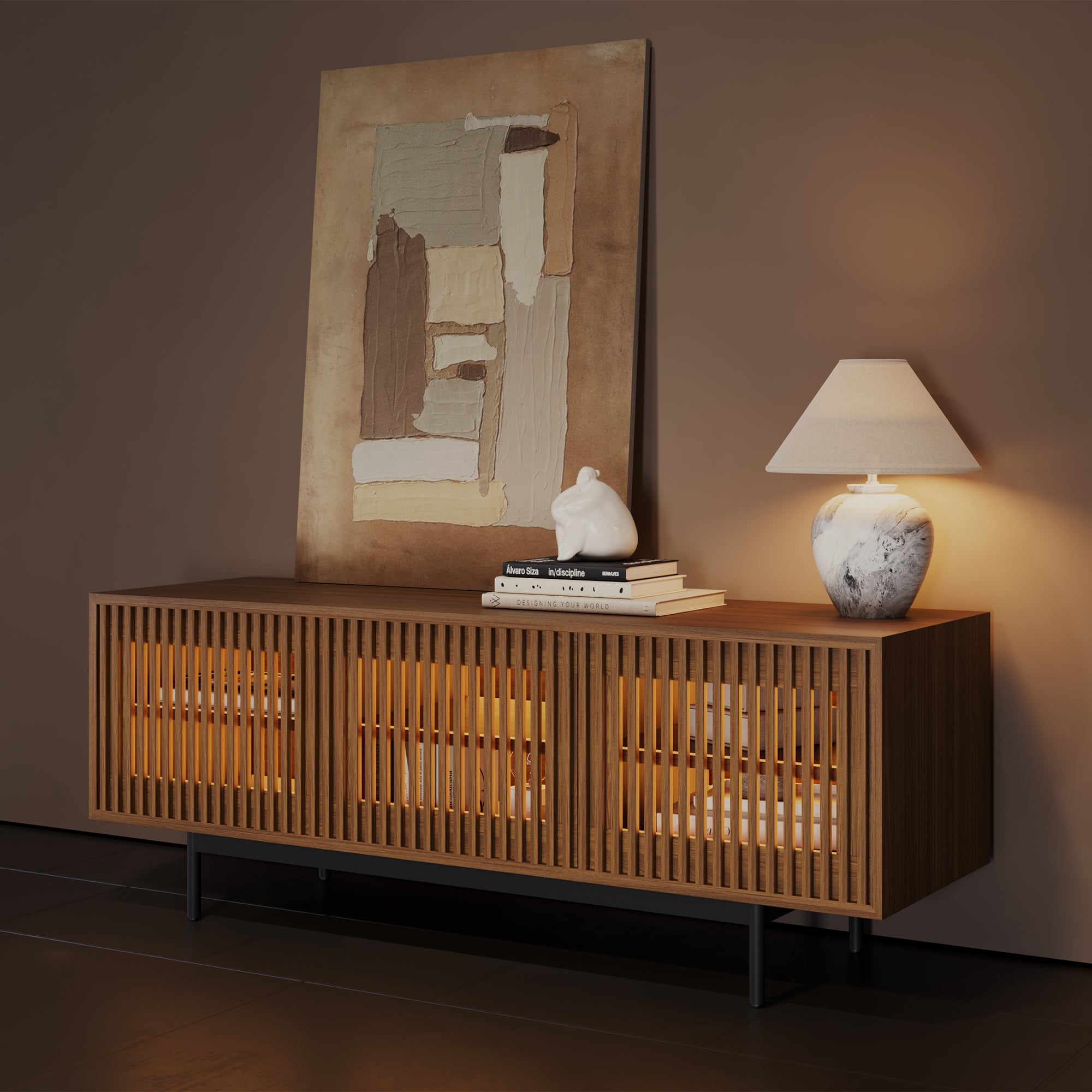 Aeolus Mid-Century Media Console