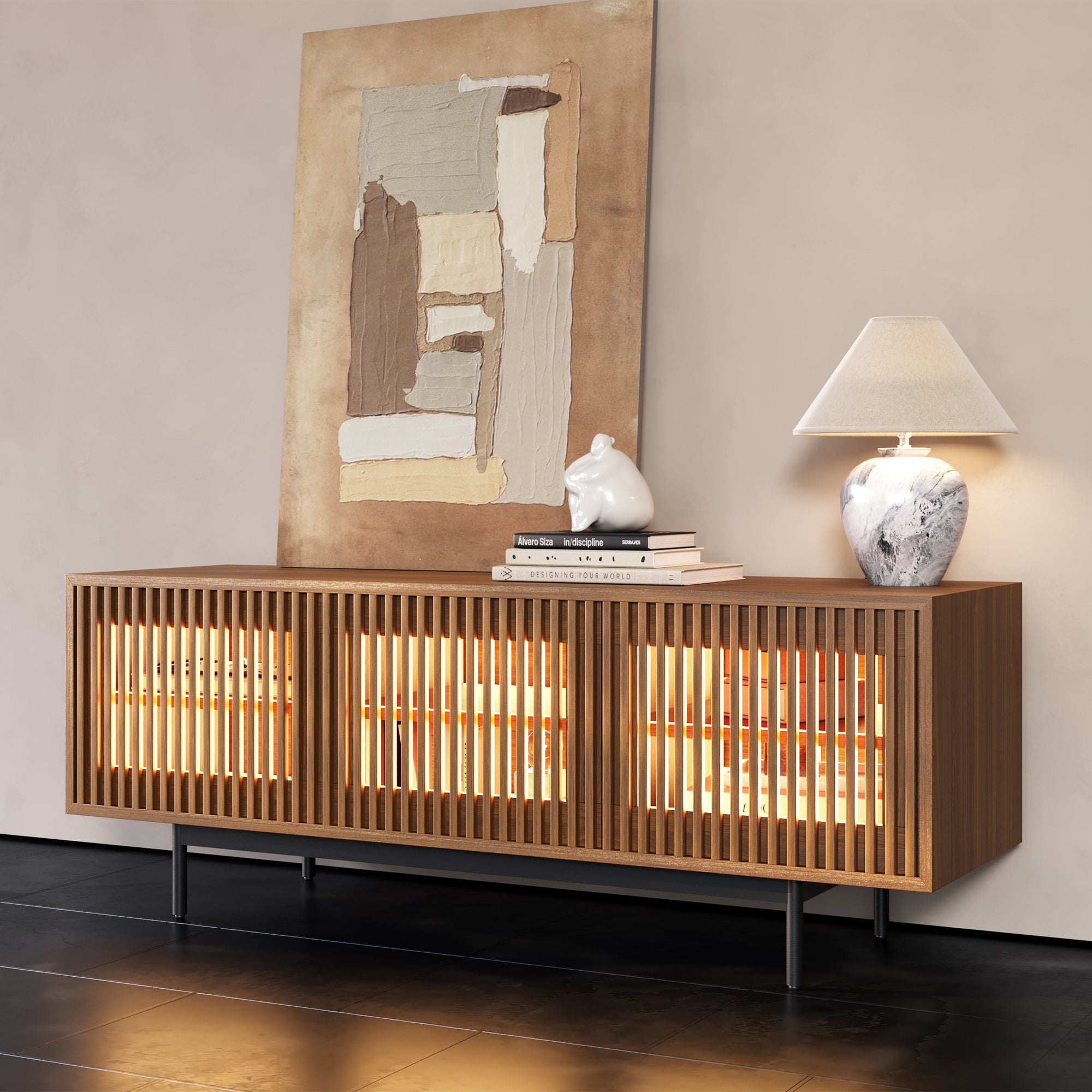 Aeolus Mid-Century Media Console