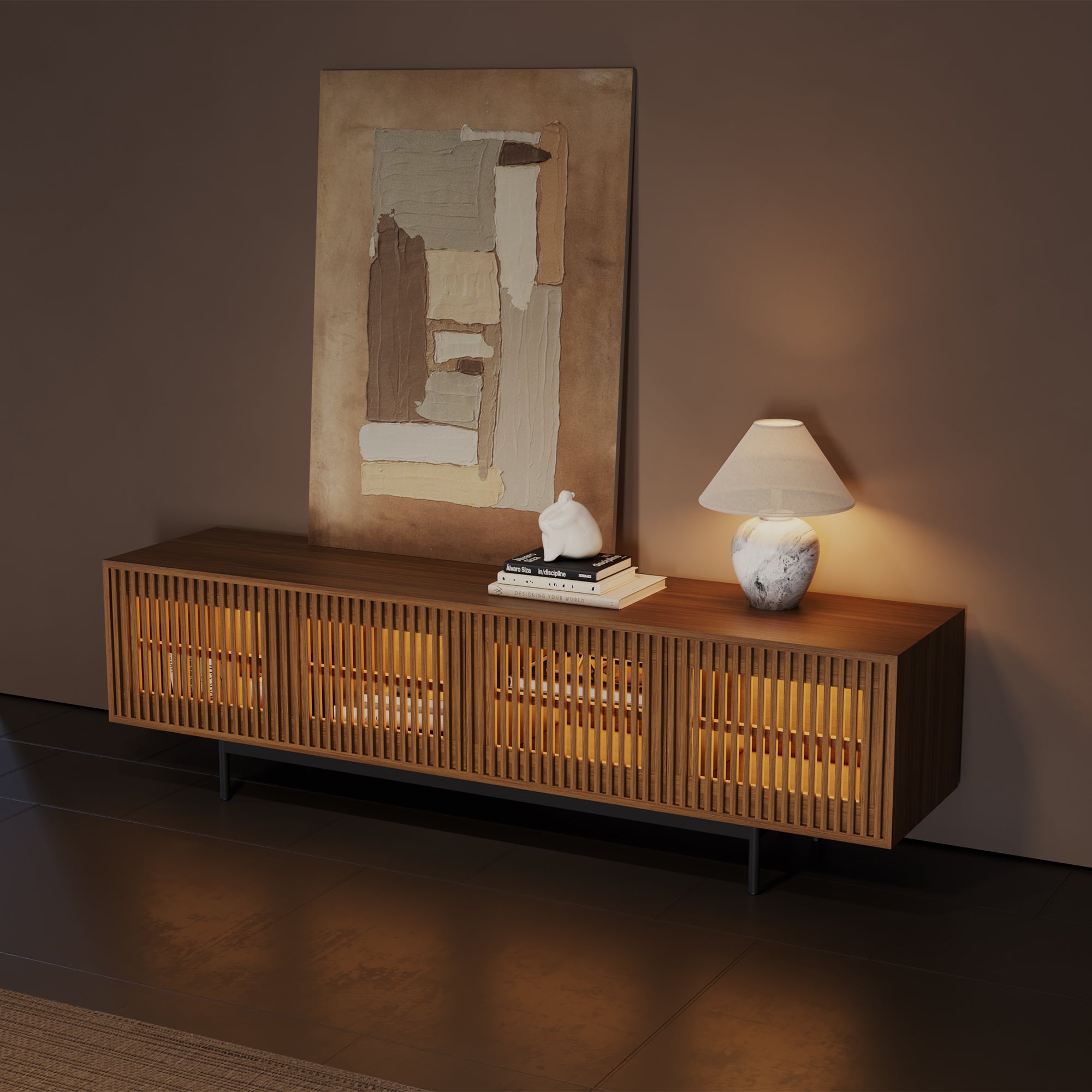 Aeolus Mid-Century Media Console