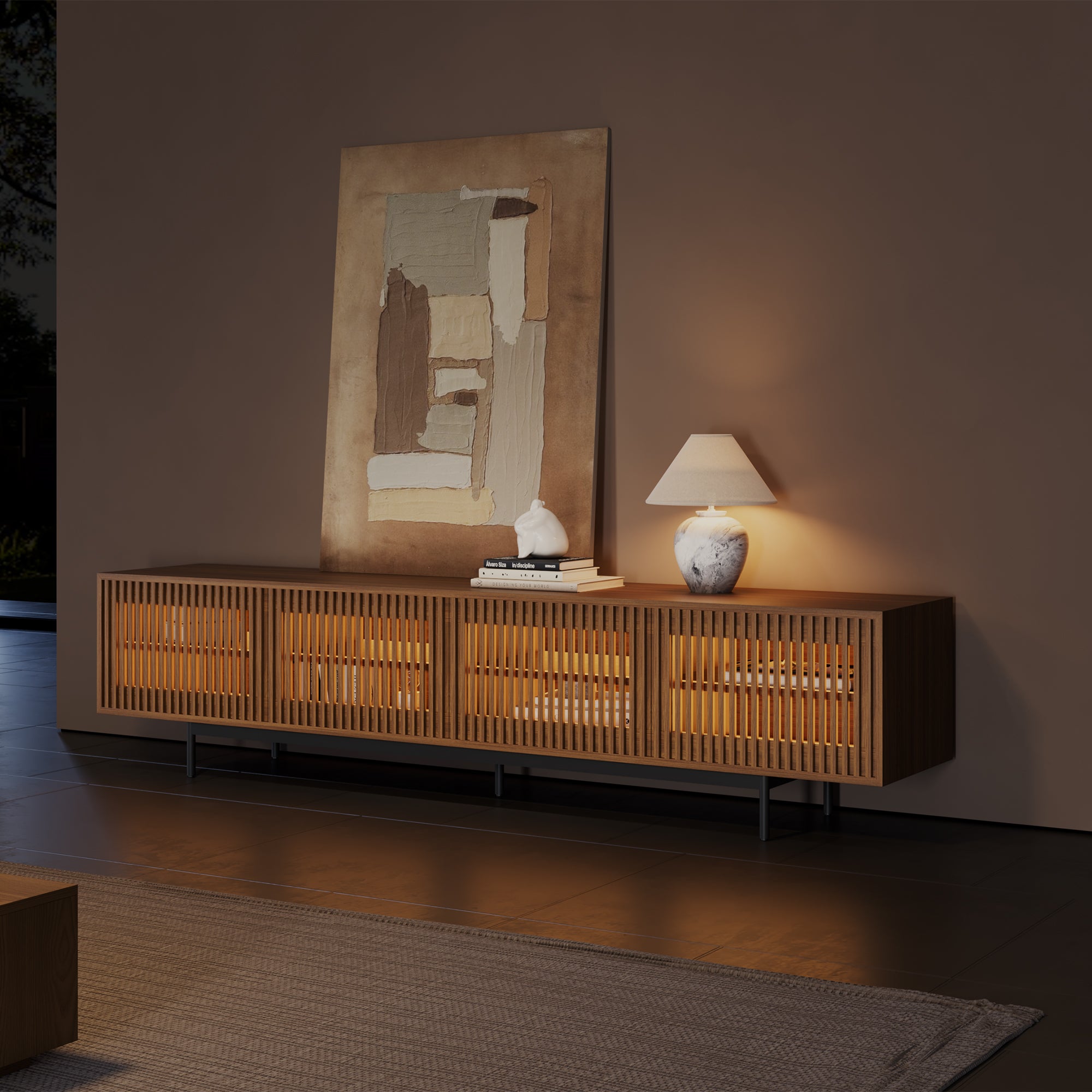 Aeolus Mid-Century Media Console