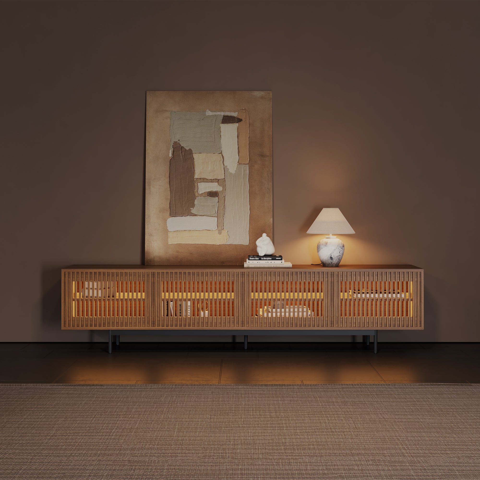 Aeolus Mid-Century Media Console