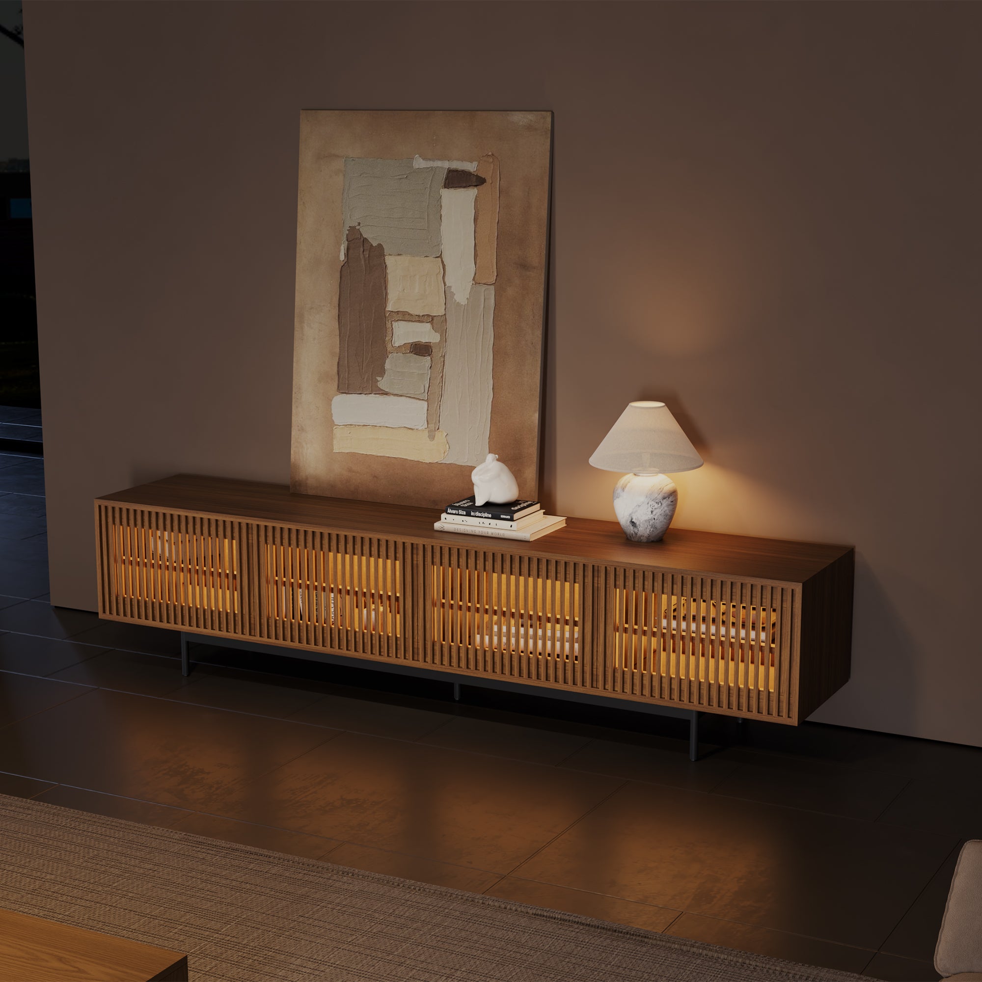 Aeolus Mid-Century Media Console