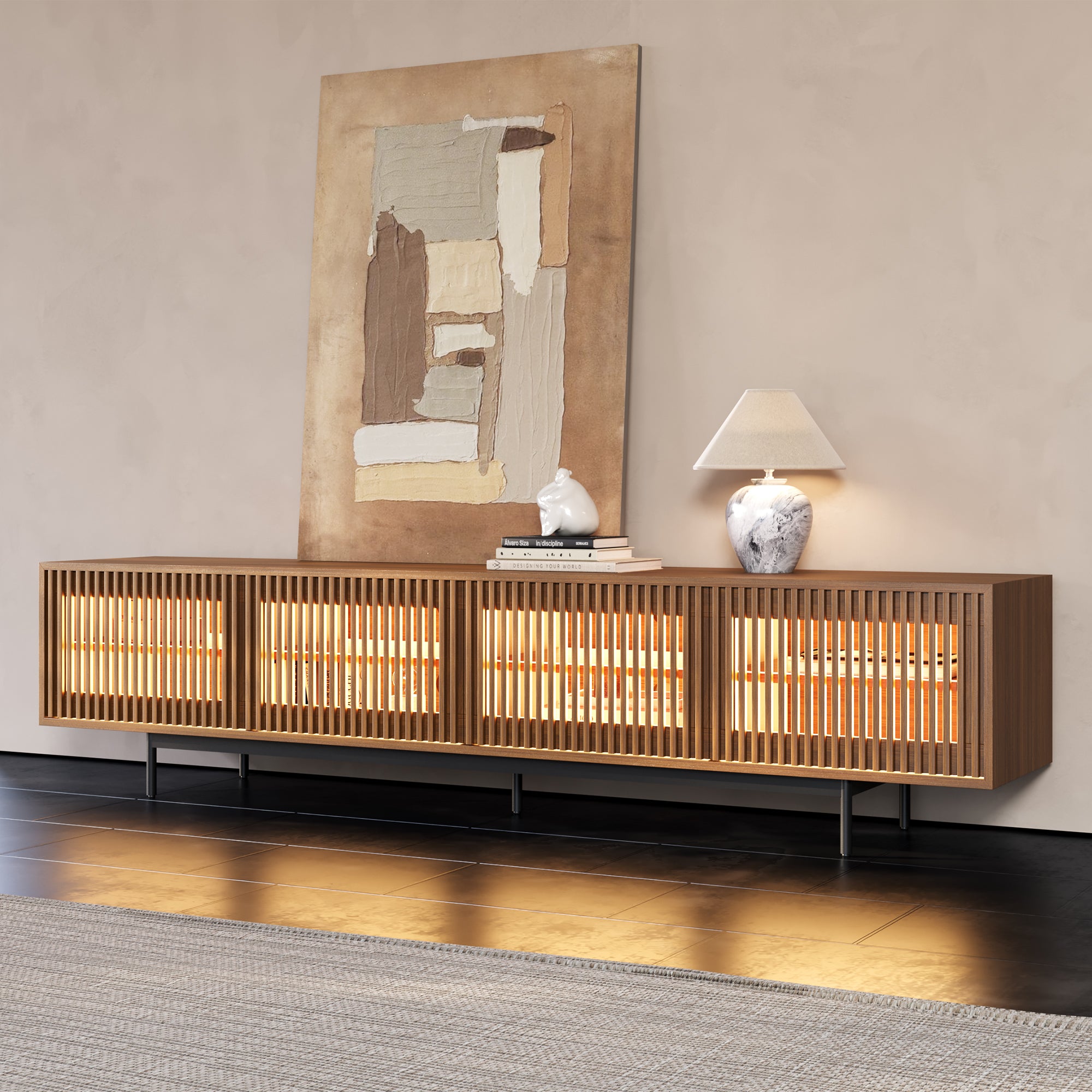 Aeolus Mid-Century Media Console