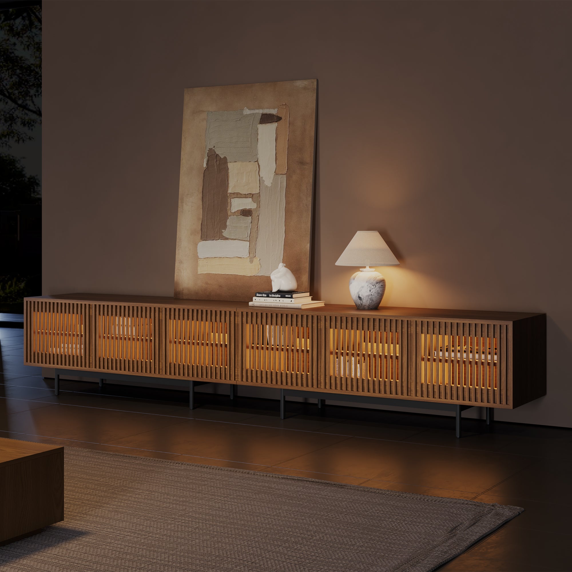 Aeolus Mid-Century Media Console