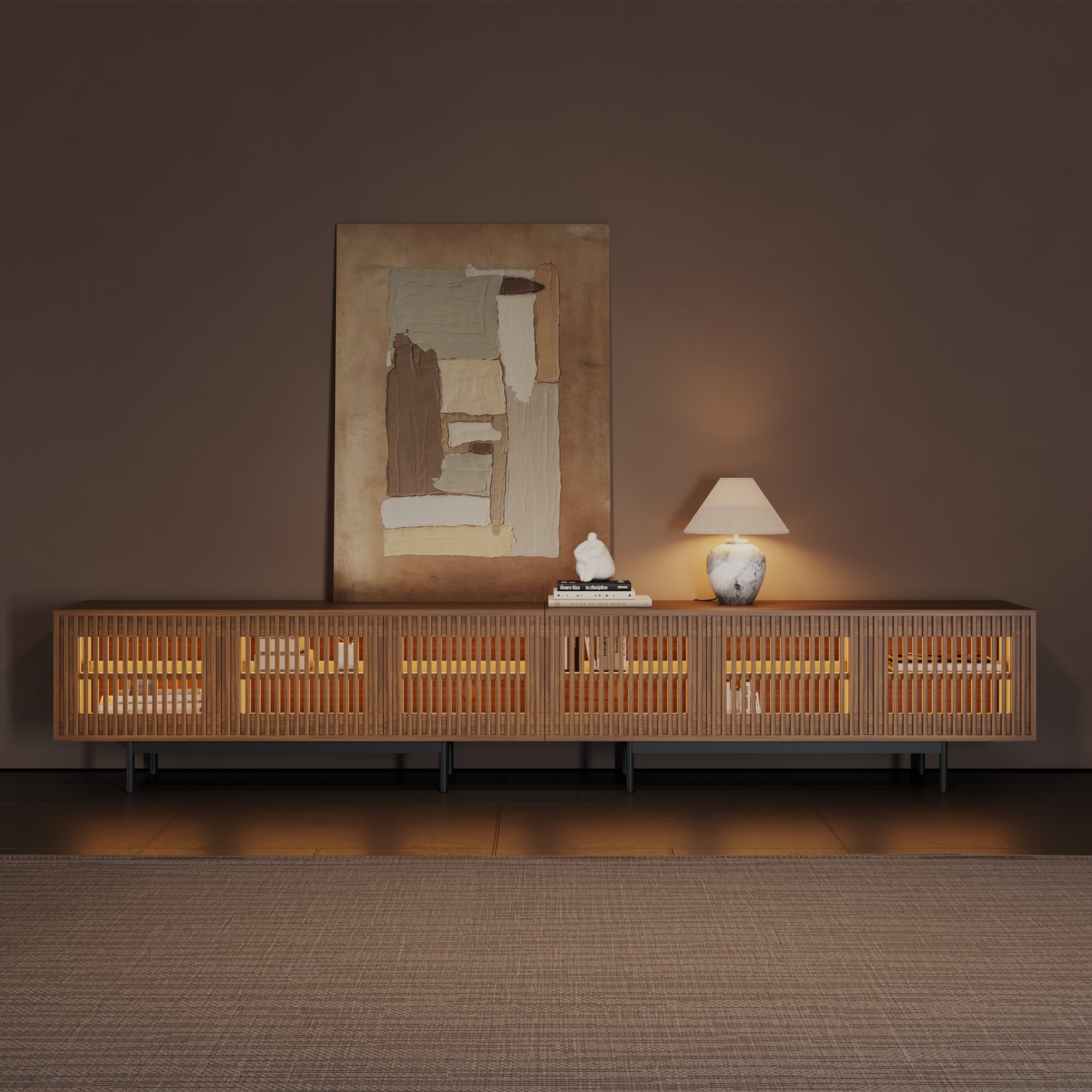Aeolus Mid-Century Media Console