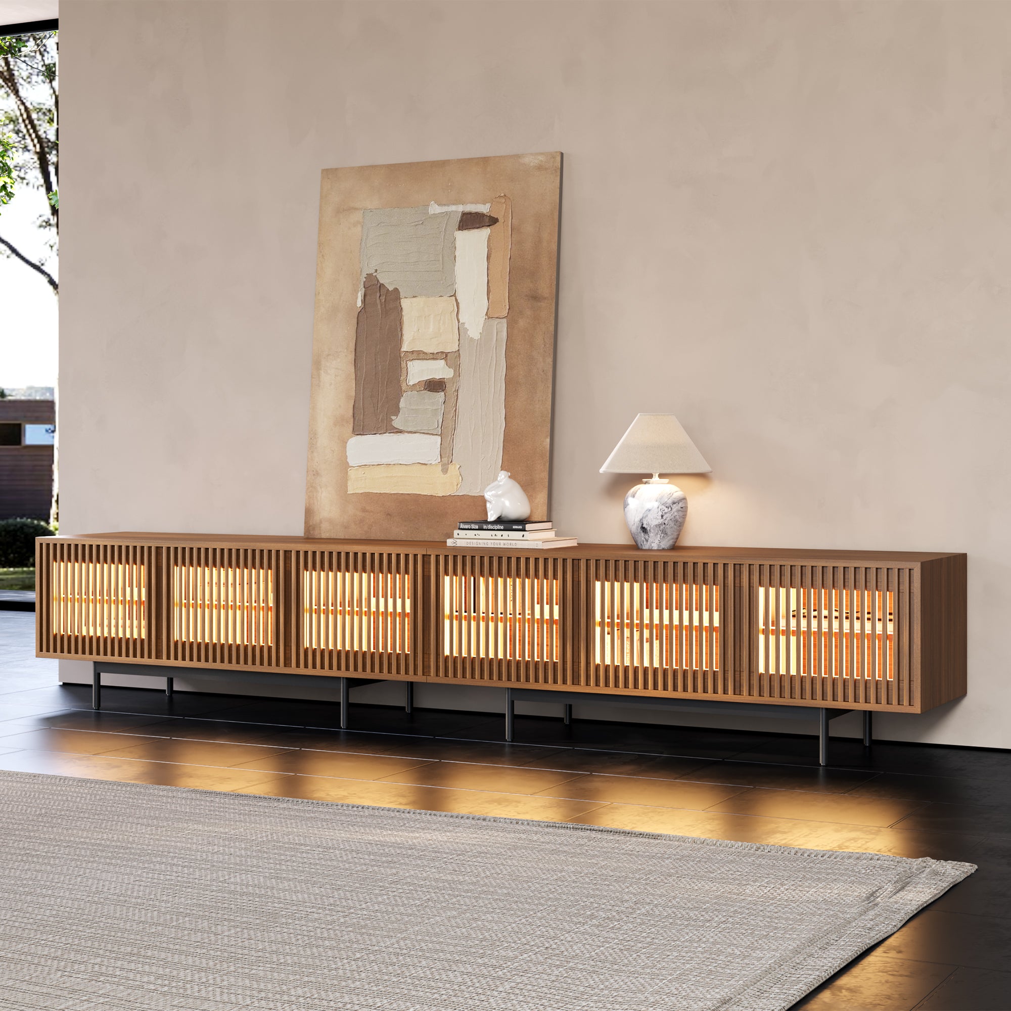 Aeolus Mid-Century Media Console