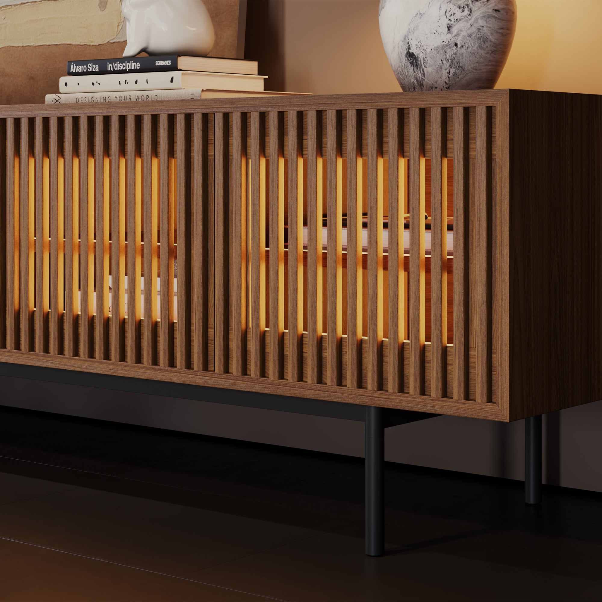 Aeolus Mid-Century Media Console