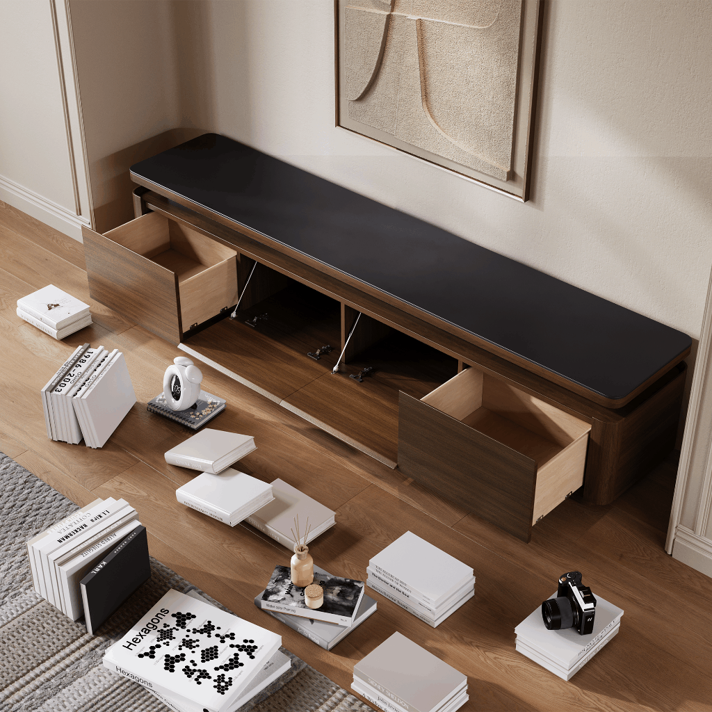 Aether Mid-Century LED TV Console