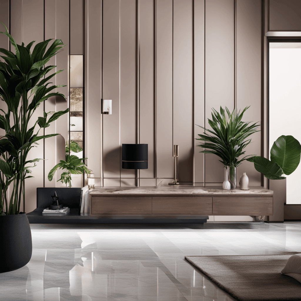 ZORAVEL Glossy Sintered Stone Extendable TV Console