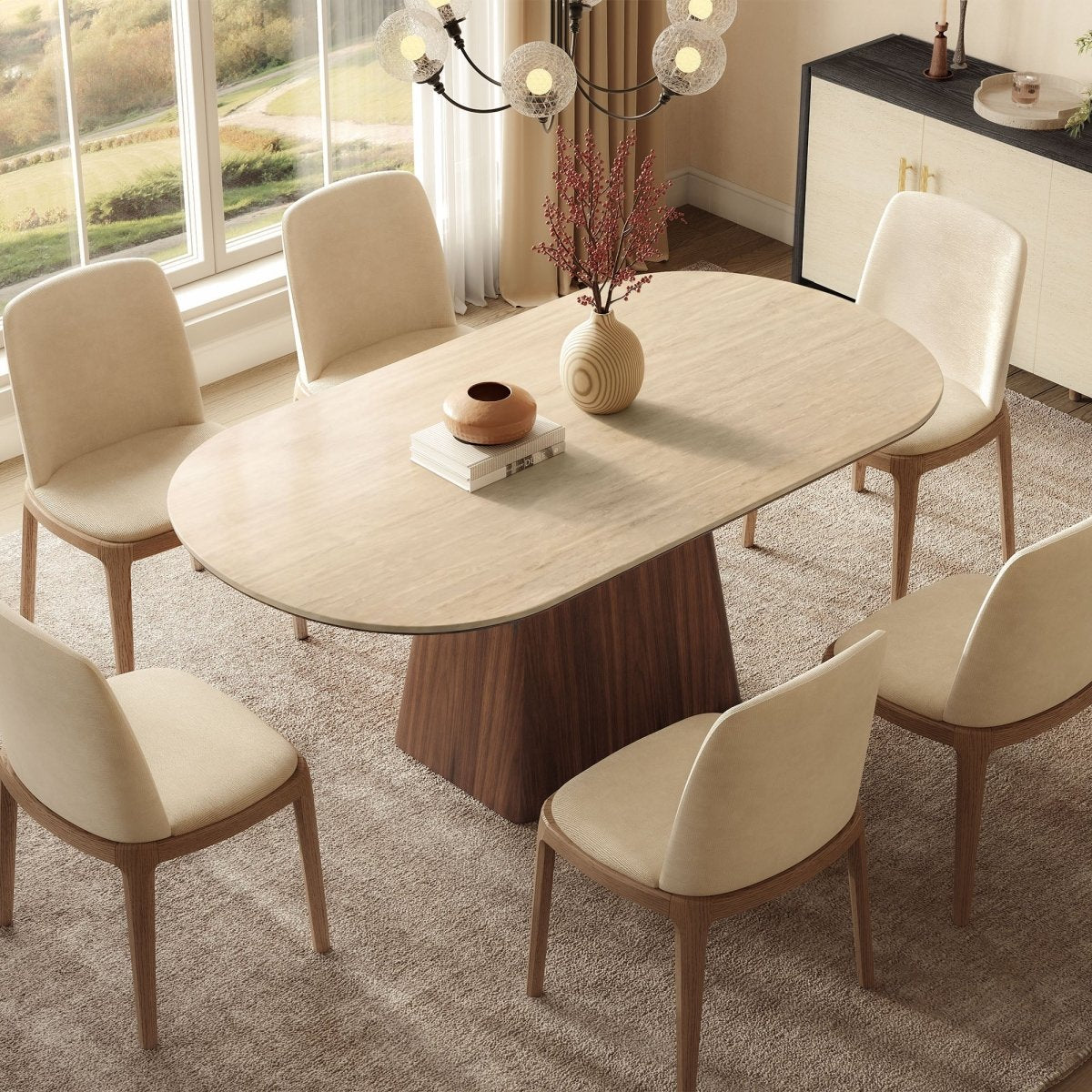 Aurelio Oval Dining Table - Exclusivia