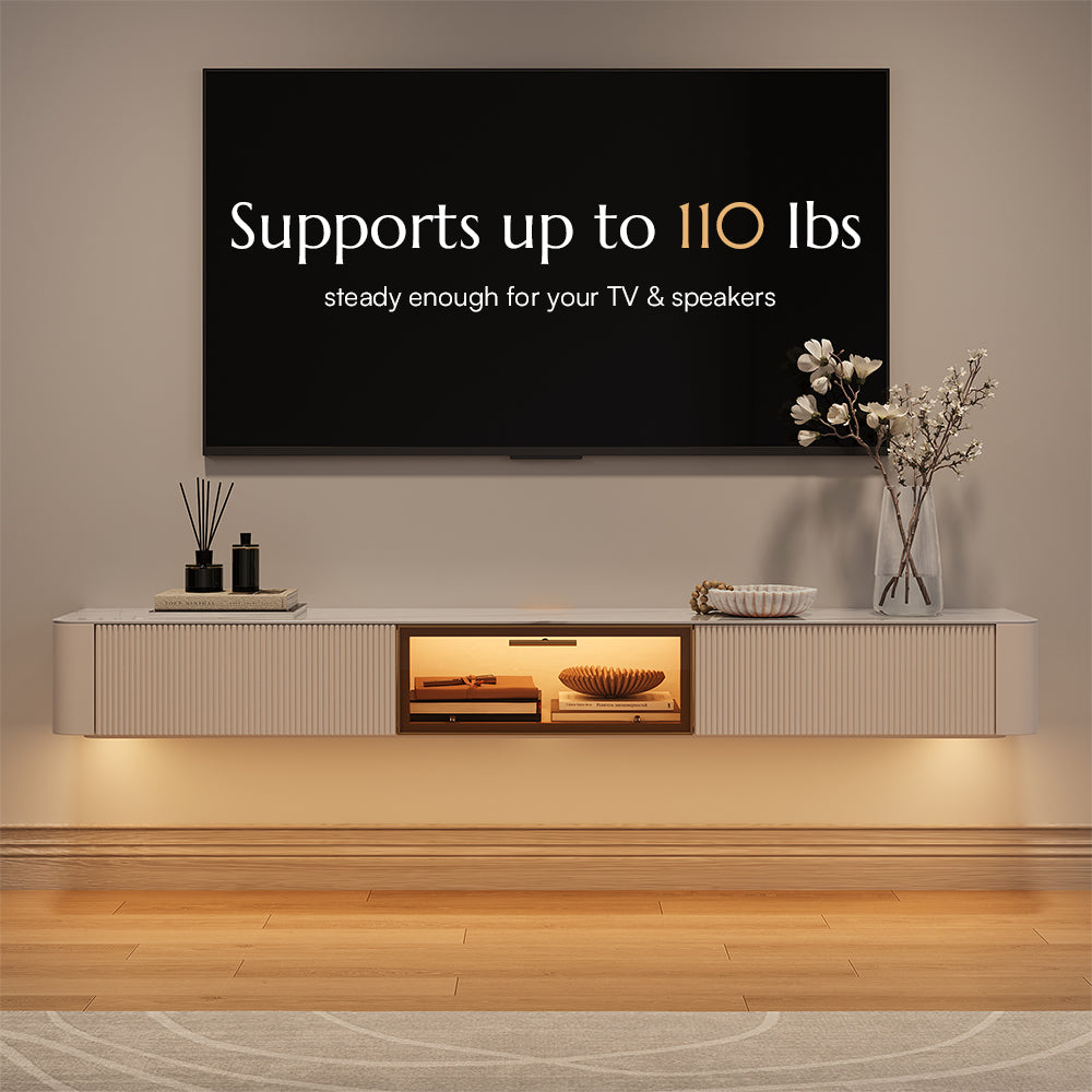 Montreux Floating Stone Media Console