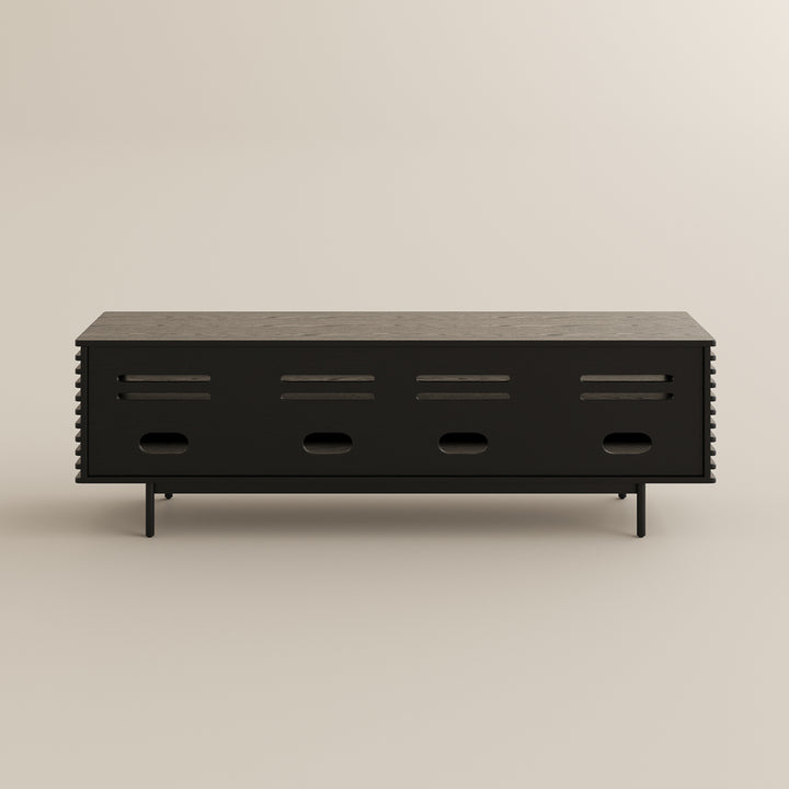 Ravelle Slatted Media Console