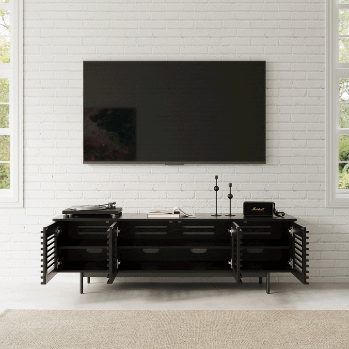 Ravelle Slatted Media Console