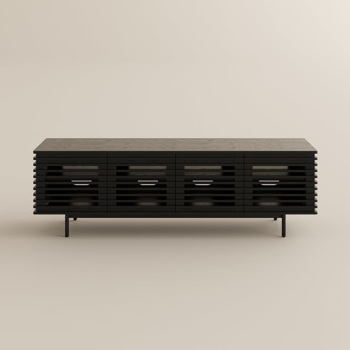 Ravelle Slatted Media Console