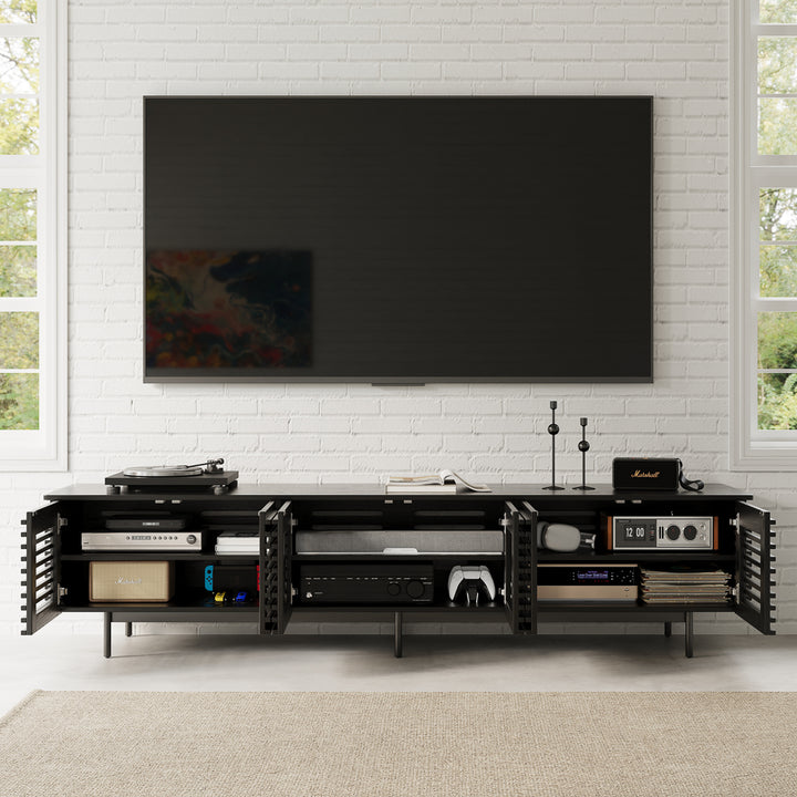 Ravelle Slatted Media Console