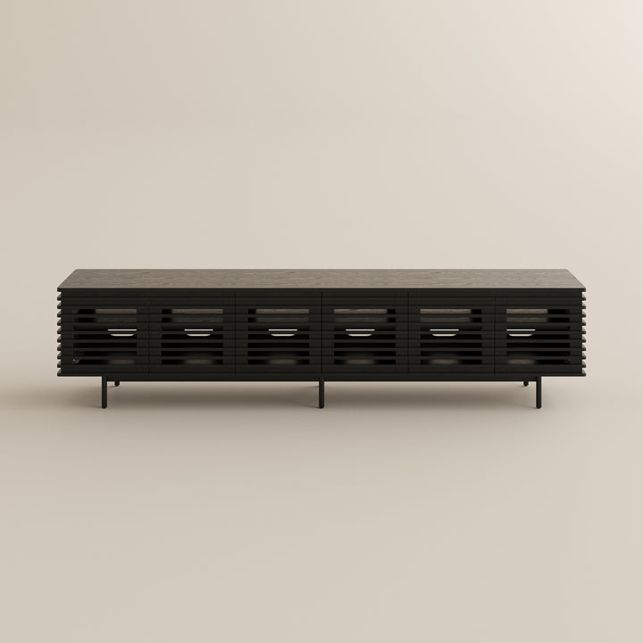 Ravelle Slatted Media Console