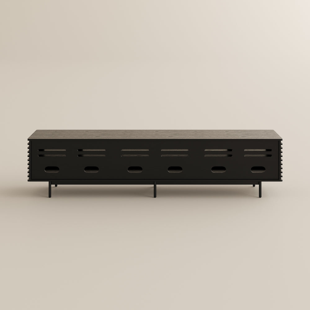 Ravelle Slatted Media Console