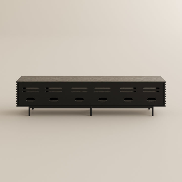 Ravelle Slatted Media Console