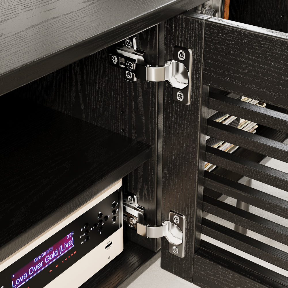Ravelle Slatted Media Console
