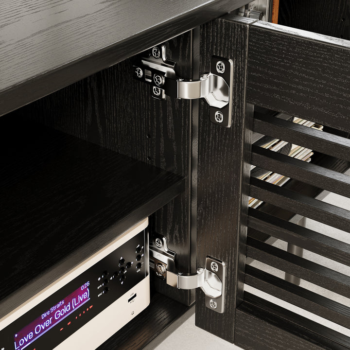 Ravelle Slatted Media Console