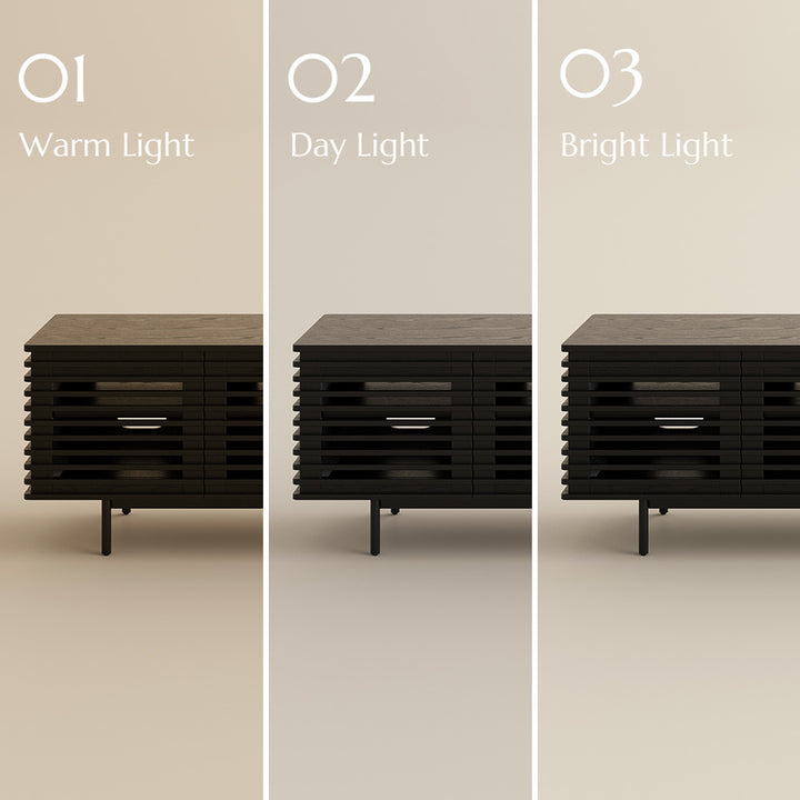 Ravelle Slatted Media Console